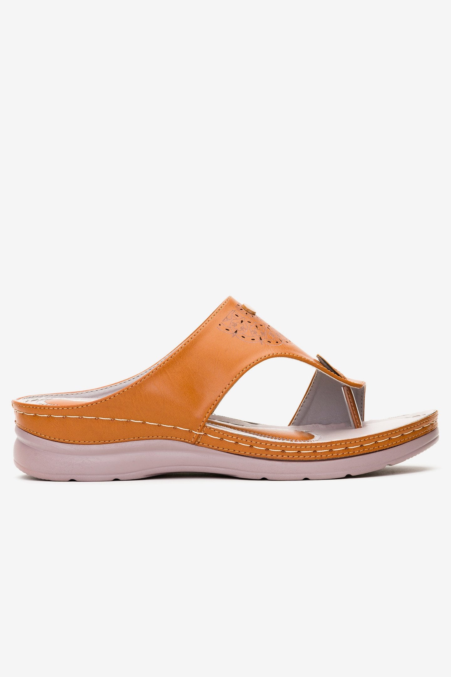 Sandalia Mujer Camel Kibo Chancleta Chancleta